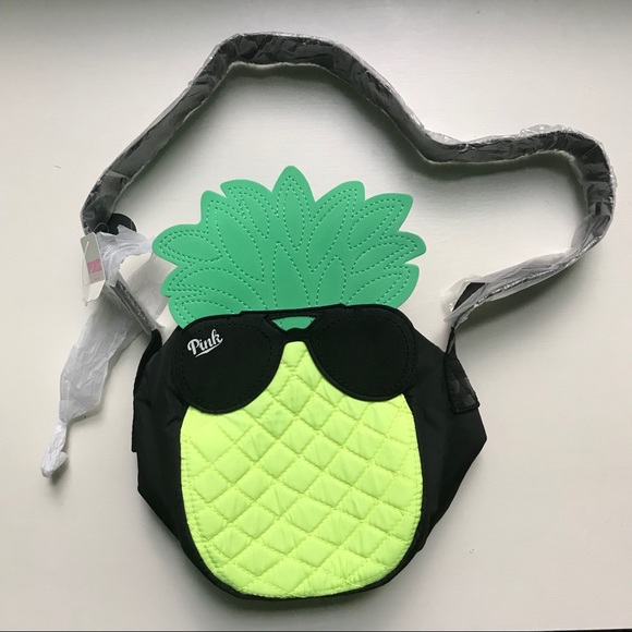 PINK Victoria's Secret Handbags - NWT- VS PINK- Pineapple Lunch Bag-Sale